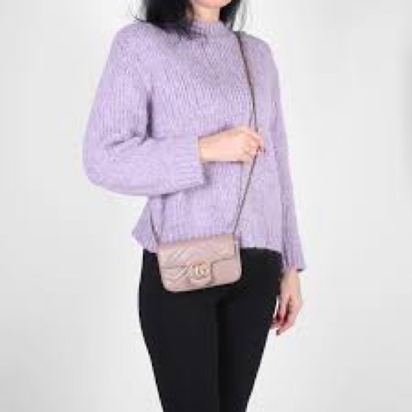 Designer inspired classy leather crossbody chrome hardware bag ❌❌ - Picture 3 of 16